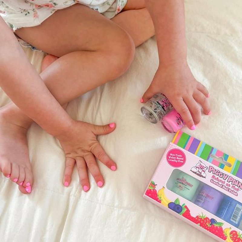 Piggy Paint | Girls Nail Polish | Cruelty-free, Vegan, & Low Odor for Kids | Base Coat + Sealer