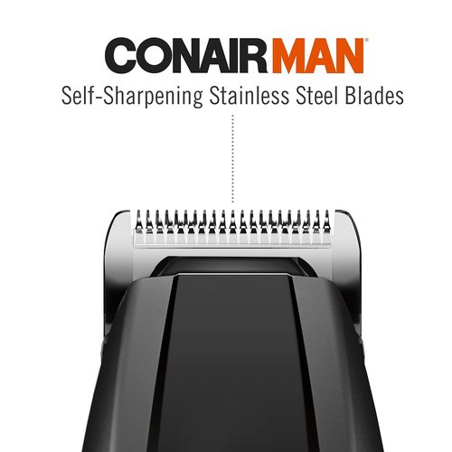 ConairMAN Beard Trimmer - All-in-One Grooming Kit with Nose & Ear Hair Trimmer | 5-Position Comb Attachment