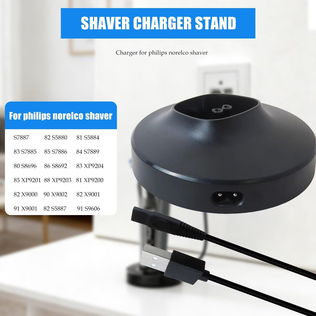 RGNEIN Charger Stand for P-hilips Norelco Shavers - Compatible for Series 9000/8000/7000/5000 Models S5887/83 S7885/85 S7886/84