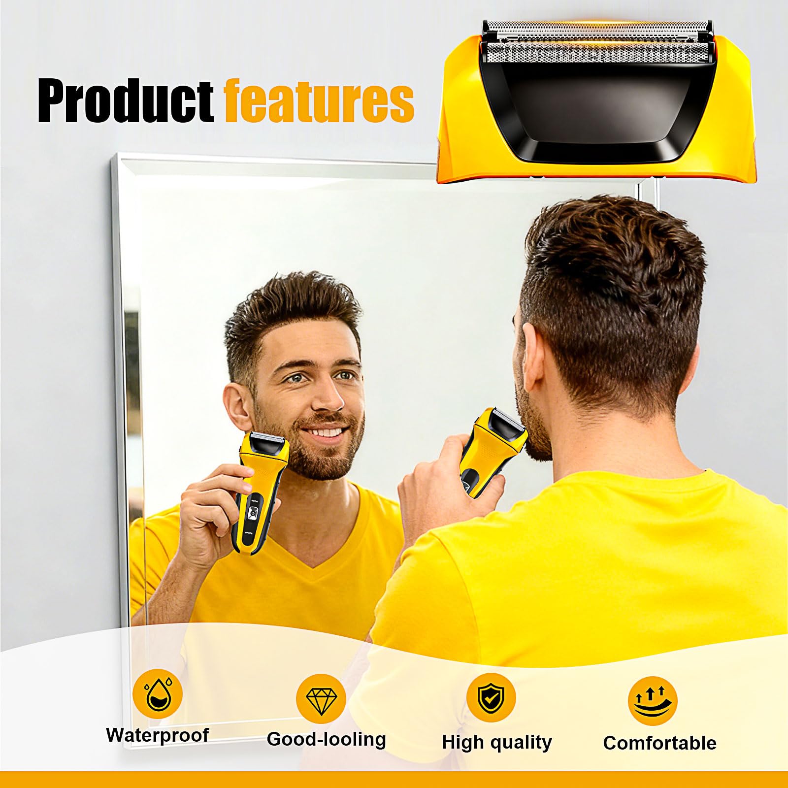 Head Shaver For Wahl Shaver Replacement Foils Heads