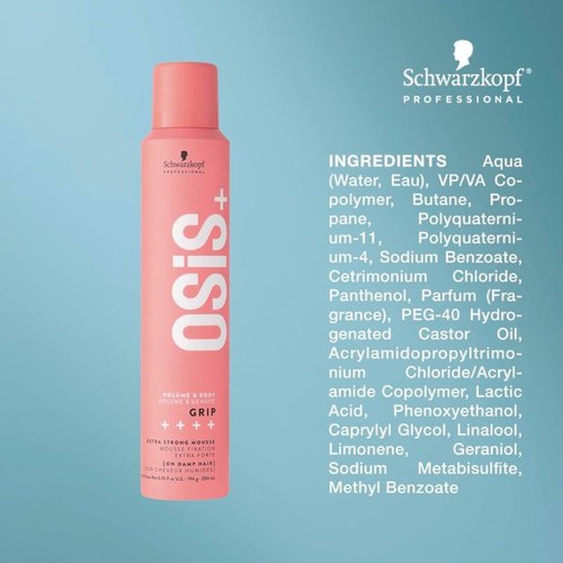 OSiS+ Travel Hair Styling Kit | Dust It Mattifying Volume Powder & Grip Extreme Hold Mousse