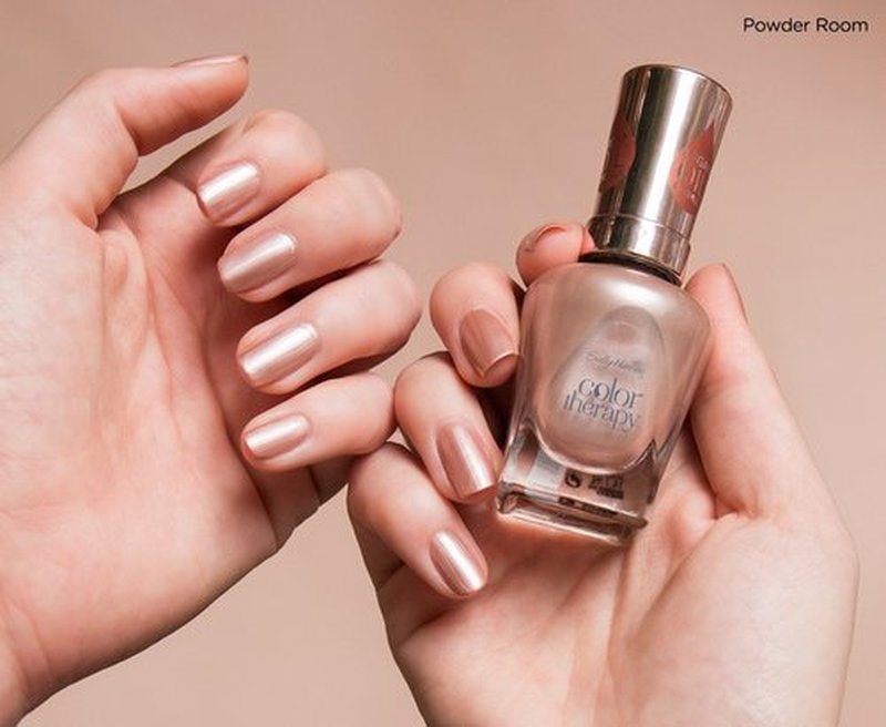 Sally Hansen Color Therapy Nail Polish, Powder Room, Pack of 2