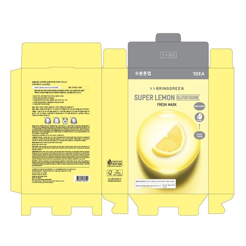 BRINGGREEN Super Lemon Fresh Mask 10ea