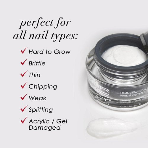 Dermelect Rejuvenail Fortifying Nail & Cuticle Treatment- Cream for Dry Damaged Cuticles with Peptides Hyaluronic Acid Shea Butter, Moisturizes, Soothes, Strengthens Repairs Cuticles & Nails