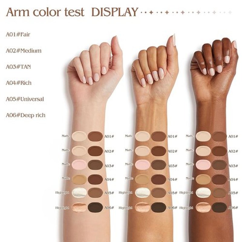 Skiennix Contour Highlighter Stick - 2-in-1 Dual-Ended Cream Bronzer & Highlighter for Easy Makeup Application | Buildable, Waterproof, 01 Neutral Nude + Beige