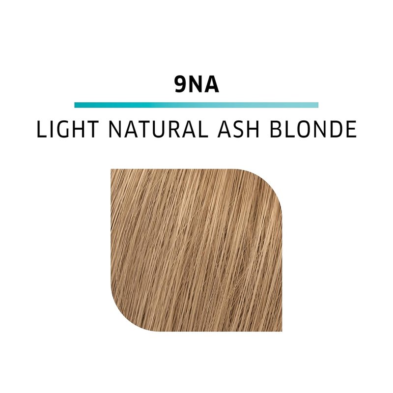 WELLA ColorCharm Demi-Permanent Hair Color - Glossy Gray Coverage in 9NA Light Natural Ash Blonde + 10 Vol Developer