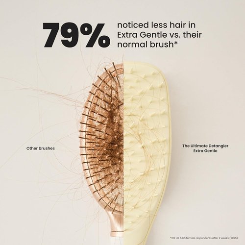 Tangle Teezer Extra Gentle Detangler Hair Brush - Minimize Hair Loss & Breakage | Chamomile Yellow