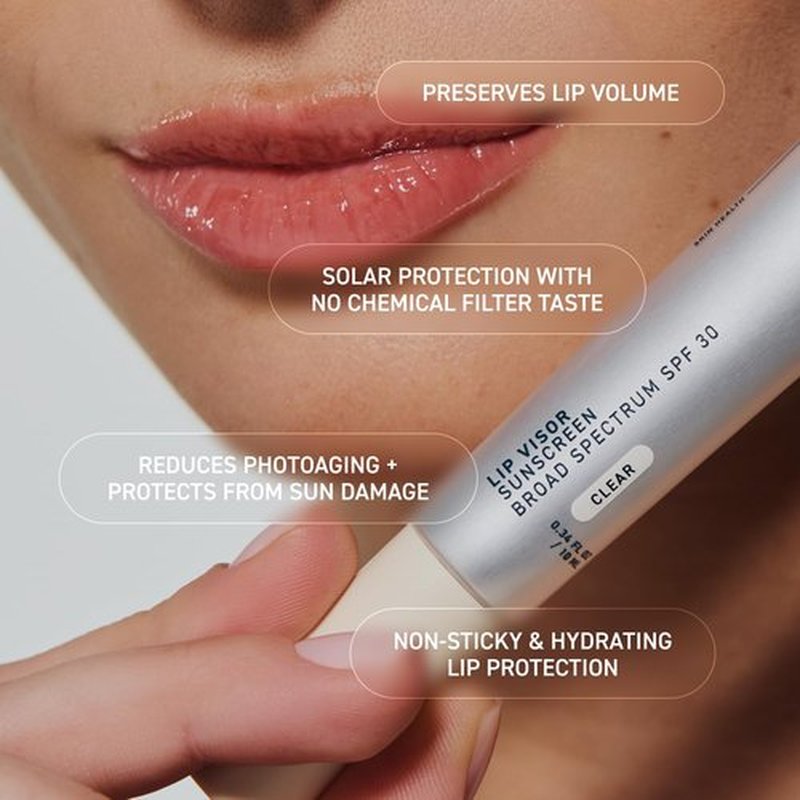 Prequel Skin Lip Visor, Clear Lip Balm with SPF 30 PA+++. Mint Flavored with Non-Sticky Finish – Moisturizing Semi Gloss Balm Sunscreen for Daily Use - 2 Pack