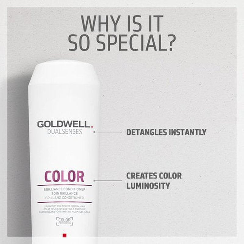 Goldwell Dualsenses Color Brilliance Conditioner - Vibrant Color Protection | 10.1 Fl Oz