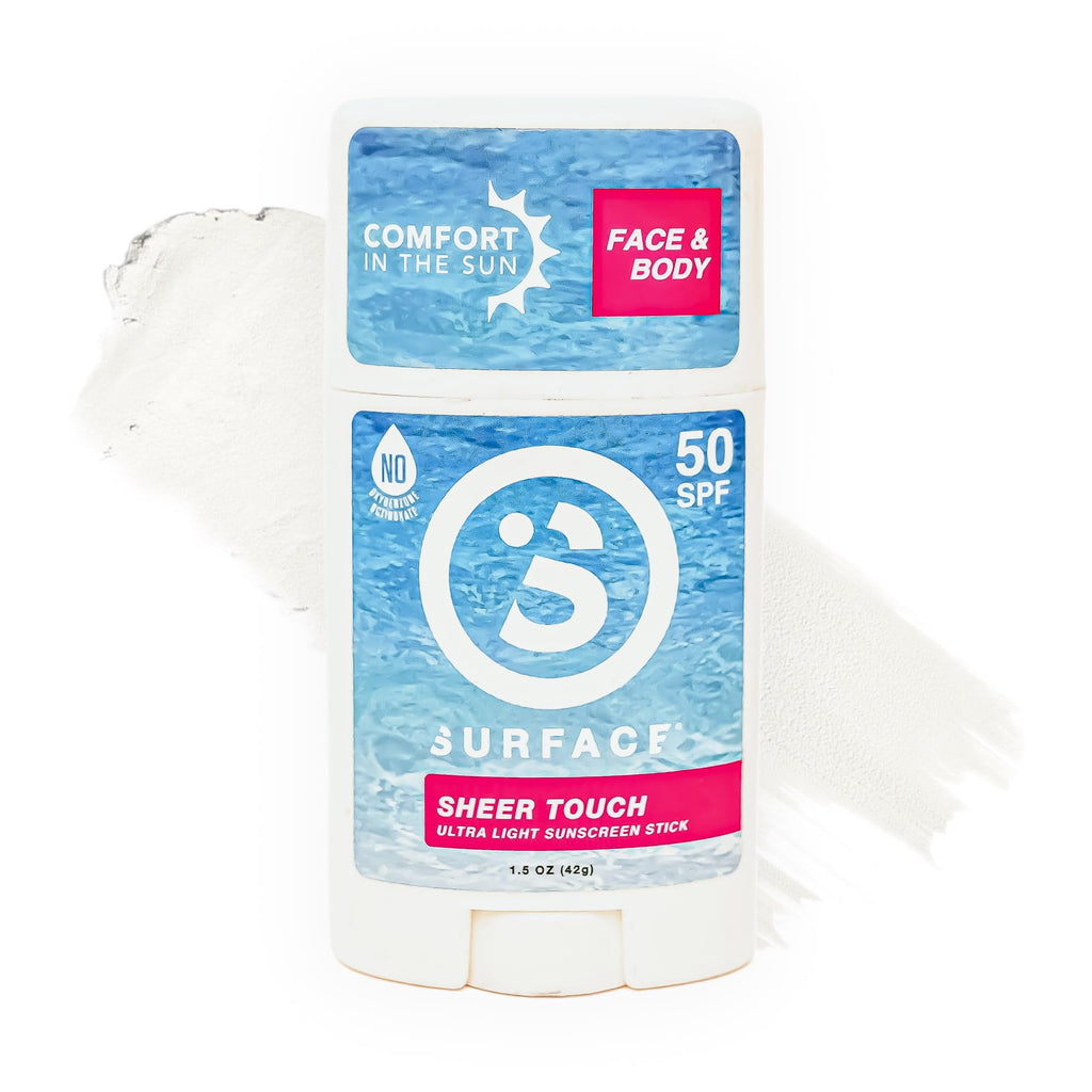 Surface TROPIX Sheer Touch Sunscreen Stick, Water Resistant, UVA/UVB Broad Spectrum, Fast Drying Protection, PABA Free - SPF 50-1 PACK