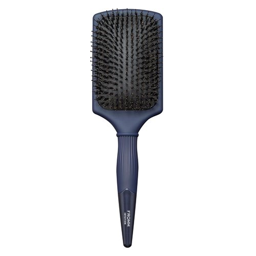 Fromm Professional Intuition Glosser Paddle Brush - Smooth & Glossy Boar Bristle in Navy | Detangles & Massages for Shiny Hair