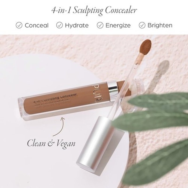 PÜR MINERALS 4-in-1 Sculpting Concealer - Hydrating, Brightening & Plumping Makeup for Dark Circles - Medium to Full Coverage