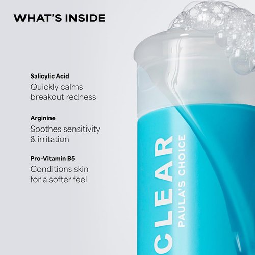 Paula's Choice CLEAR Facial Cleanser - Salicylic Acid Acne Wash for Clogged Pores | Fragrance-Free