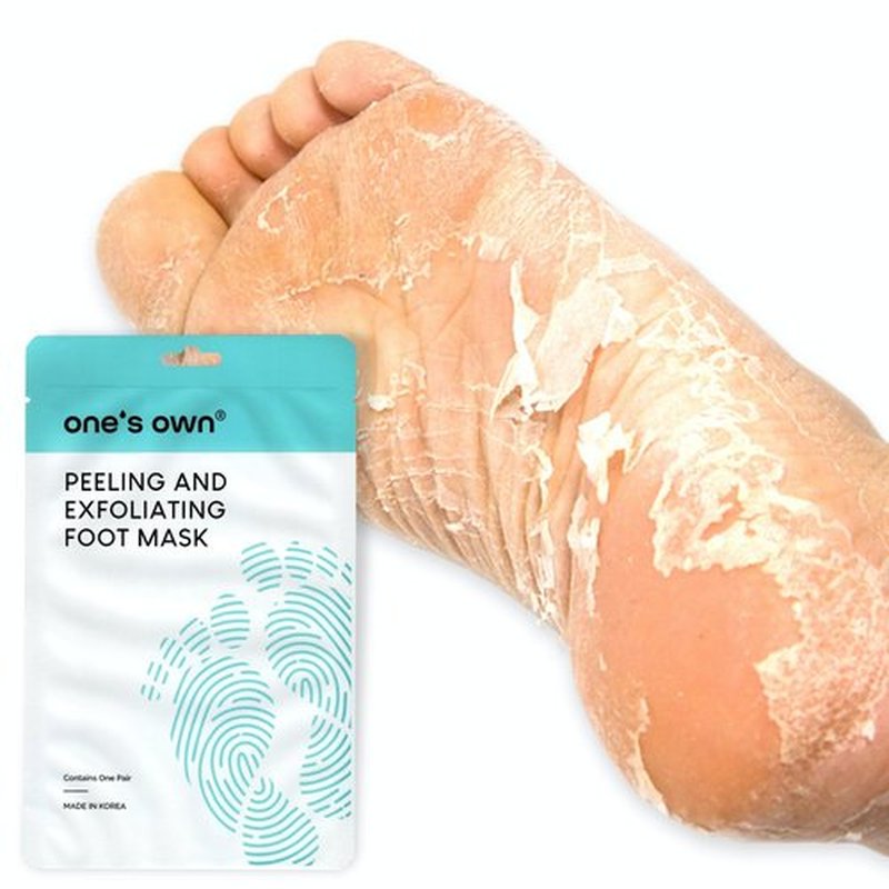 One's Own Korean Exfoliating Foot Peeling Mask, Moisturizing Foot Mask for Dry Cracked Feet, Feet Exfoliator to Peel Off Dead Skin & Callus Removal for Baby Soft Skin, Cruelty-Free & Safe, 1 Pair