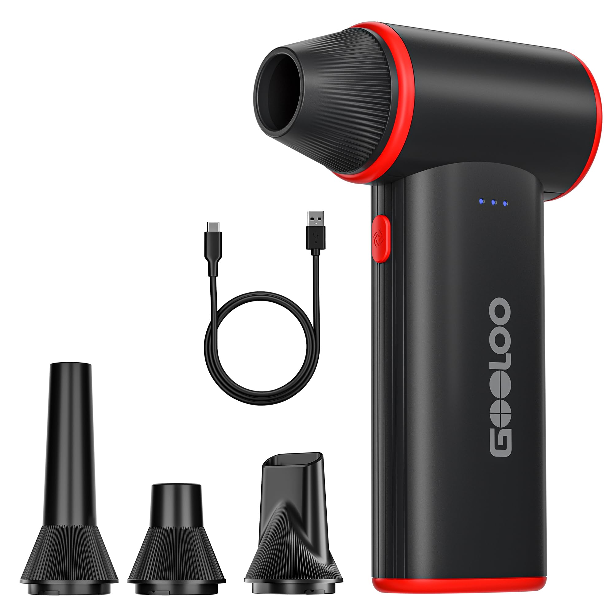 GOOLOO F3 Compressed Air Duster, 150000RPM Ultra-Power PC Air Duster