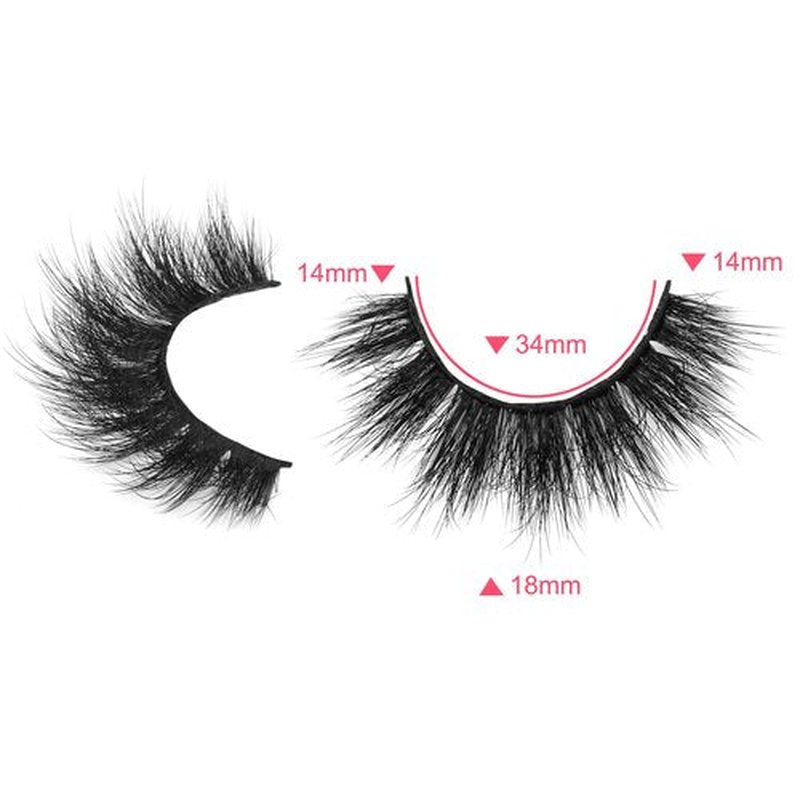Newcally Eyelashes False Lashes Thick 18MM Long Faux Mink Eye Lashes Pack Dramatic Thick Volume Fake Eyelashes 12 Pairs Soft Reusable Lashes Multipack