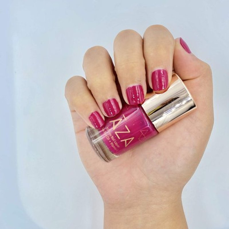 AZA Nail Polish - Vegan, 10-Free, Cruelty-Free, Non-Toxic, Chip Resistant, Made in USA,Deep Magenta Pink, Gorgeous Shades (No Love for Scrubs)