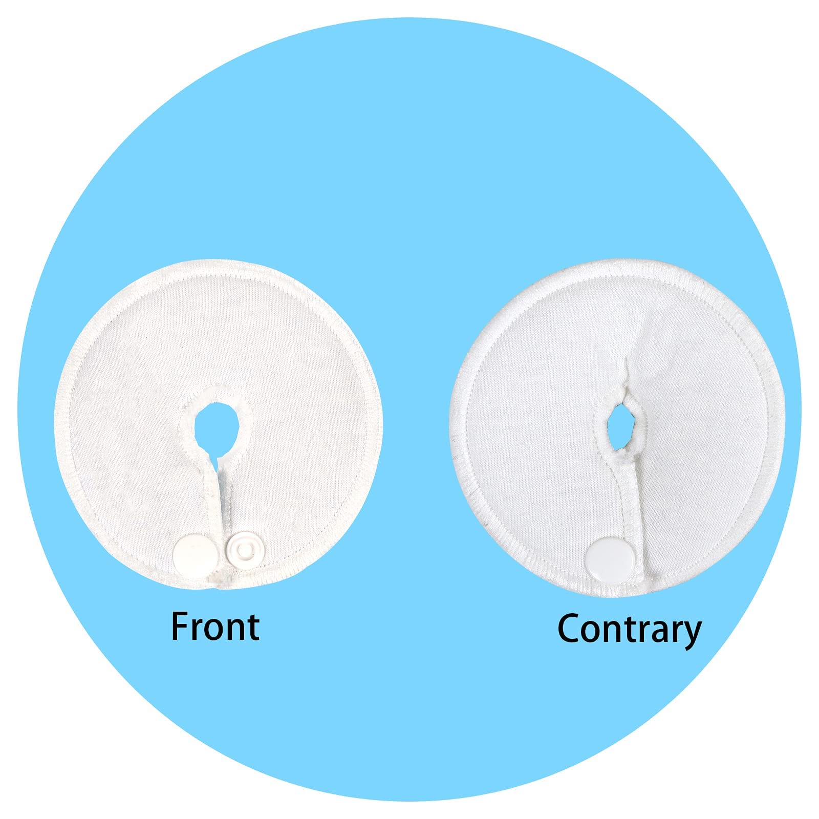 Feeding Tube Pads G Tube Covers Gtube Pads Button Pads Holder,Peritoneal Abdominal Dialysis Peg Tube Supplies Feeding Tube Supplies for Nursing Care, 12 Pack (Round)