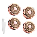 4 Packs Replacement Heads Compatible with Finishing Touch Flawless Gen 2 Facial Hair Remover, Rose Gold Replacement Blades for Women’s Facial Hair Removal Device
