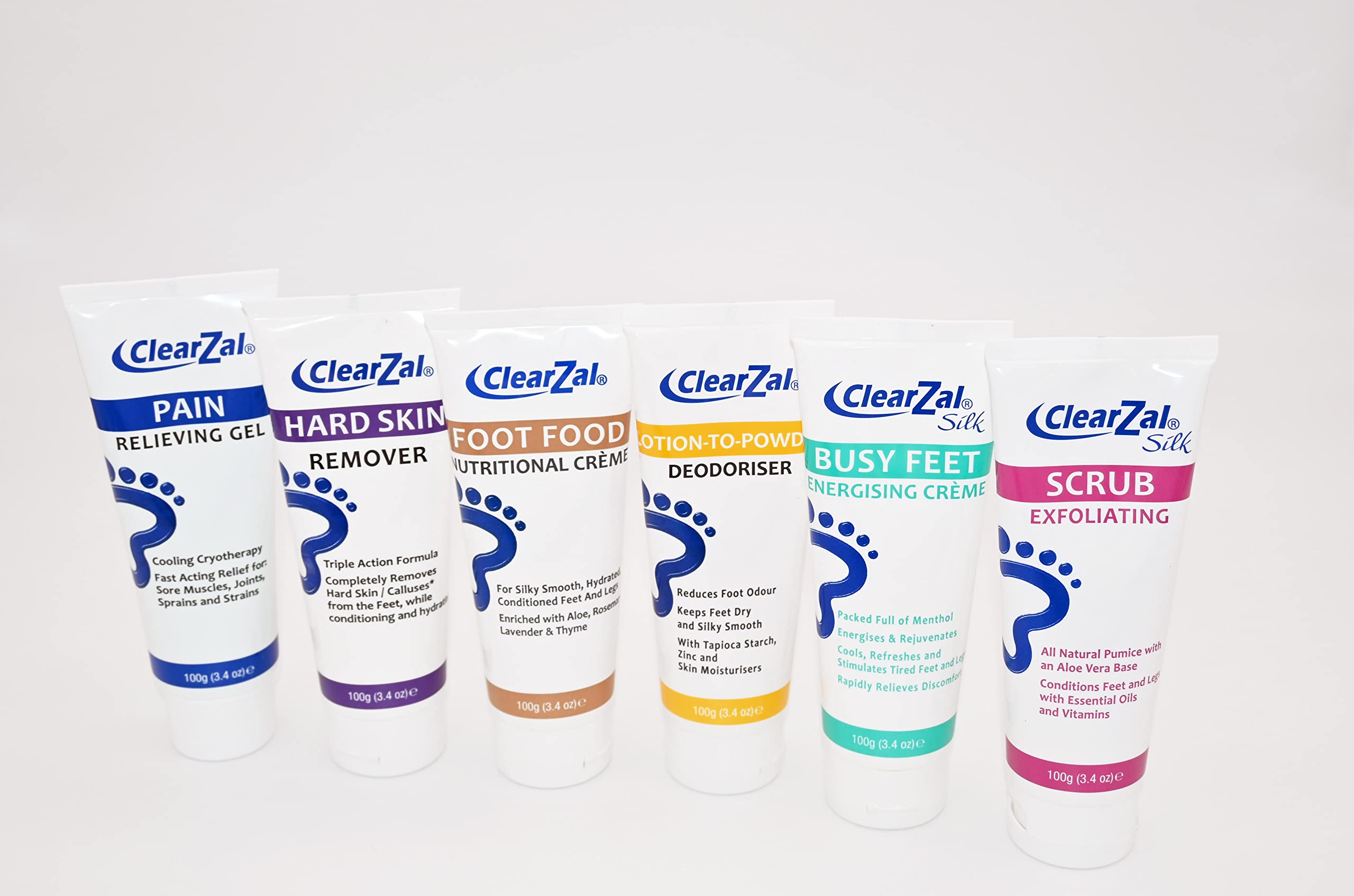 Clearzal Busy Feet Cooling Energizing Foot Cream, Packed with Menthol for Pain Relief for Tired Achy Feet, Refreshes and Rejuvenates, Helps to Provide Relief from Neuropathy, 3.4 Ounce Tube
