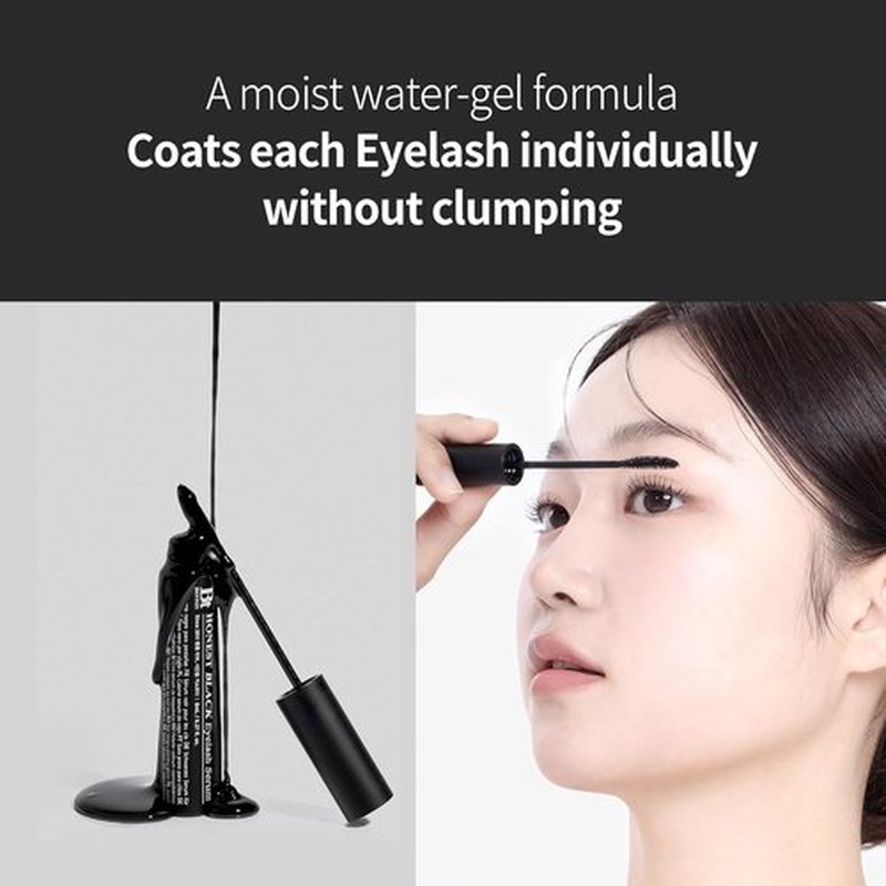 BENTON Honest Black Eyelash Serum - Thicker, Fuller Lashes with Black Tint - 0.27 Fl. Oz