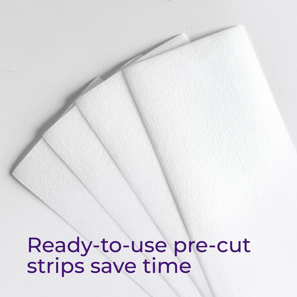 500 Pack Non-Woven Wax Strips for Hair Removal – Pre-Cut 3" x 9" Esthetician Waxing Strips for Legs, Arms & Body – Soft, Tear-Resistant, Residue-Free