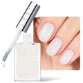 Beetles Nail Polish - Milky White Nail Polish Milk Cheese Color Nail Concealer Fast Dry Quick French White Cream Nail Strengthener and Growth Treatment for Thin and Damaged Nails,0.51 FL OZ