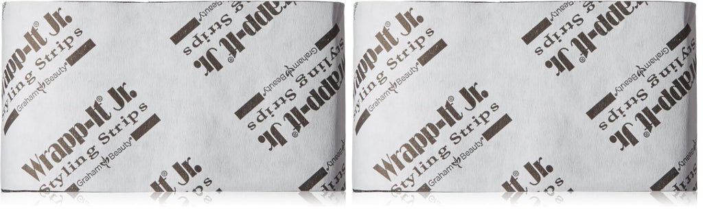 Graham Professional Beauty Wrapp-It Jr Styling Strips, Black (Pack of 2)