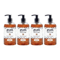 Zum Indigo Wild Hand Soap – Natural Liquid Soap for Bathroom & Kitchen – Amber Scent – 12 oz (4 Pack)