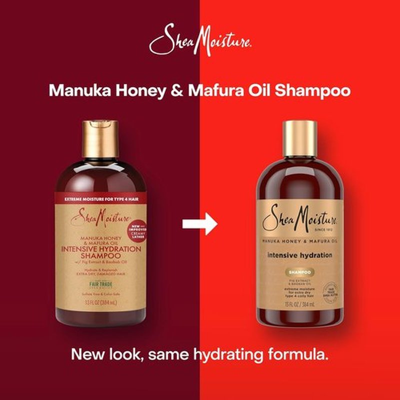 SheaMoisture Intensive Hydration Shampoo - Manuka Honey & Mafura Oil for Dry Hair | 13 fl oz