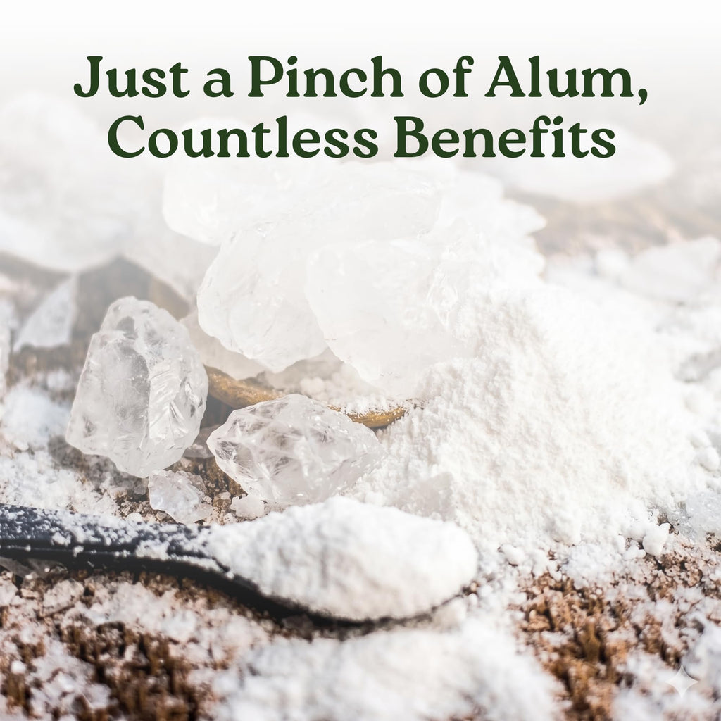 Alum Powder for Skin, Piedra de Alumbre en Polvo (3.5 oz - 100g), Fitkari Alum Stone for Face, Granulado Alumbre para Lavado Intimo, Tawas Allum Salt Spice