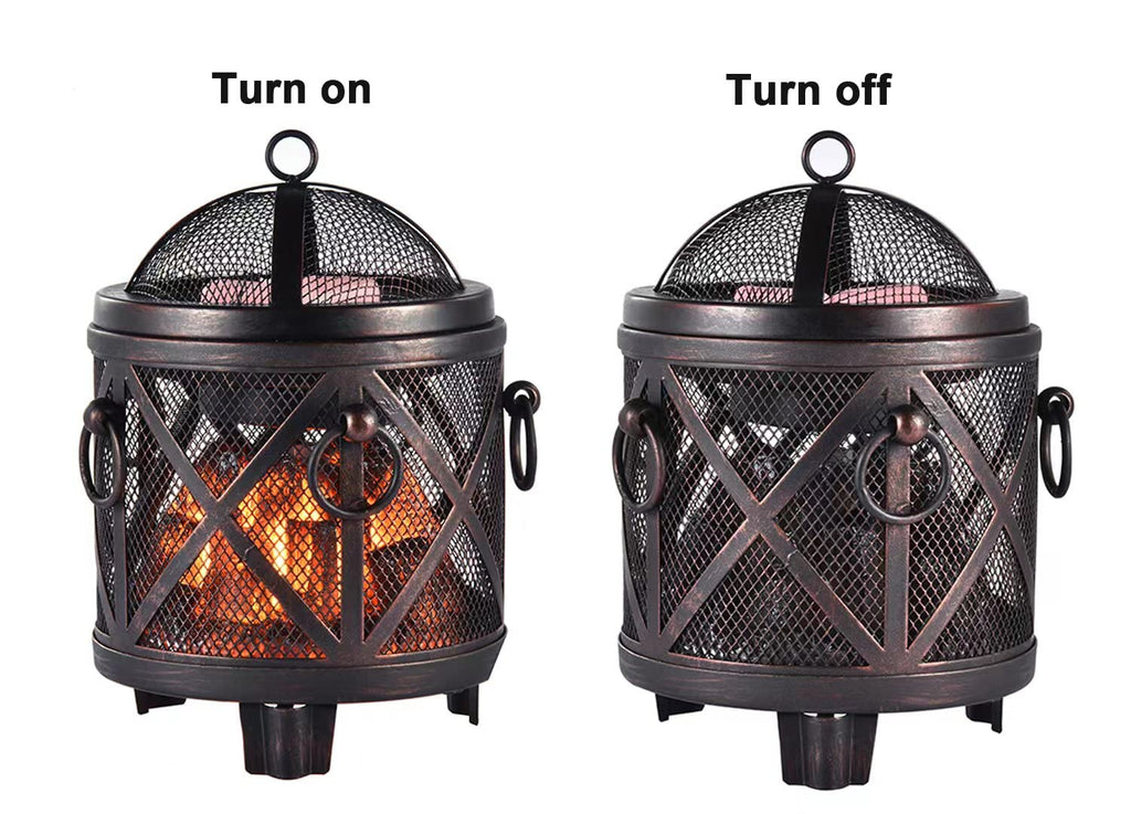 Dicimi Wax Melt Warmer,4-in-1 Electric Wax Melter,Oil Burner,Fireplace Wax Warmers, for Home Office Bedroom Aromatherapy Present and Decorations (Bronze, Fireplace Stove)