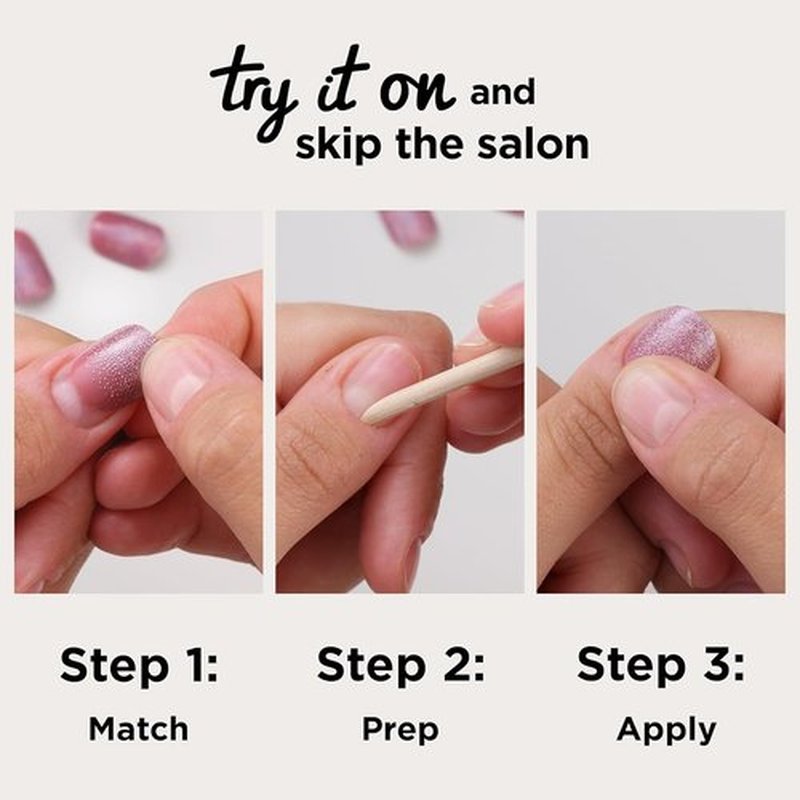 Sally Hansen Perfect Press-On Nails - Coffin Shape, Easy Application | 30 Nails, Glue & Adhesive Tabs | Onyx-Pected