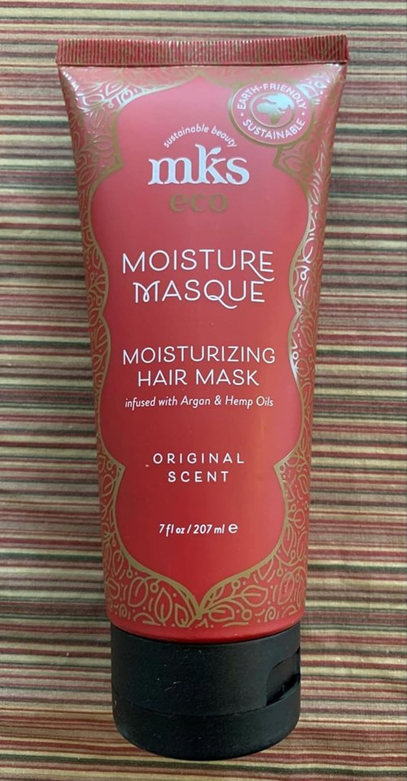 Earthly Body MKS Eco Moisture Masque - Hydrating Hair Mask with Argan & Hemp Oils | 7 oz - Revitalizes Dry Hair