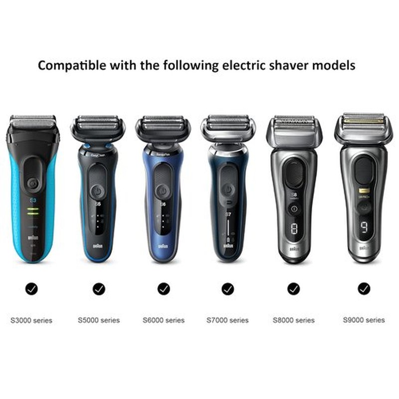 Nincha Electric Shaver Case - Hard Shell EVA Travel Bag for Braun Series 3, 5, 7, 9 | Protective Black Design