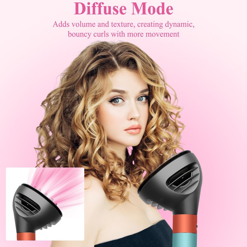 ZEPHBLOW Wave Curl Diffuser for Dyson Airwrap – Dome and Diffuse Modes for Curl Wave Hair, Hair Diffuser Attachment Compatible with Airwrap Styler HS01/05
