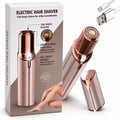 Facial Hair Remover for Women – Electric Face Razor with Light, Hair Removal for Upper Lip, Chin & Cheeks – Color Rose Gold