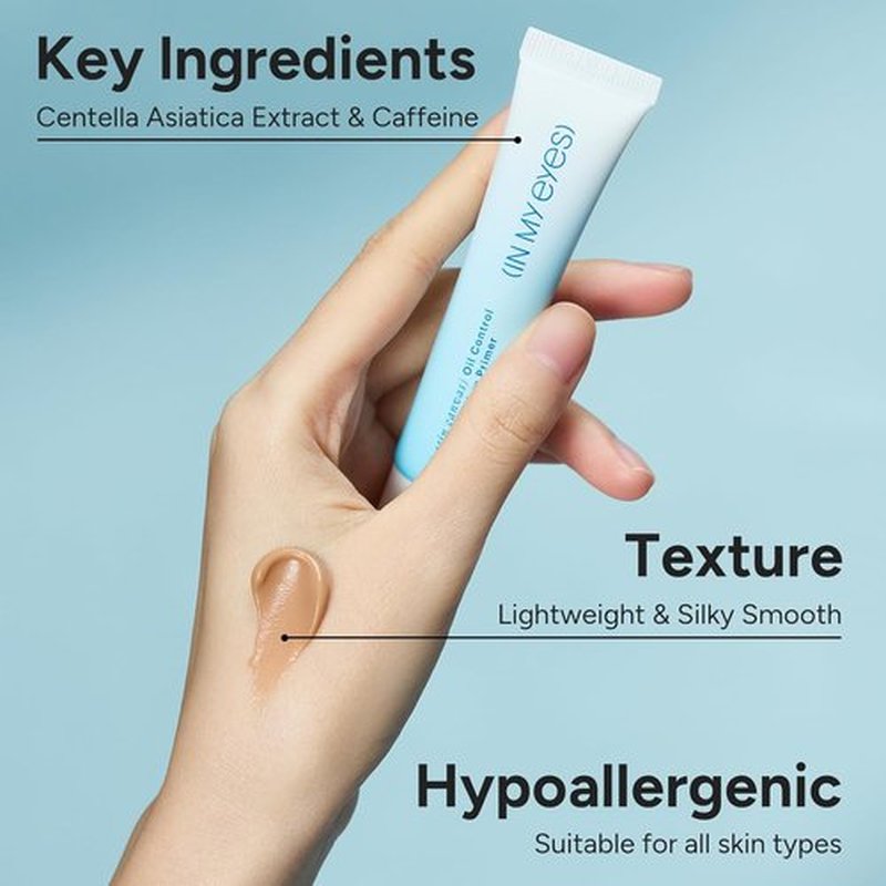 Skiennix Oil Control Eyeshadow Primer - Smooth Makeup Base for Vibrant Color, Lightweight & Universal - 0.5 fl. oz