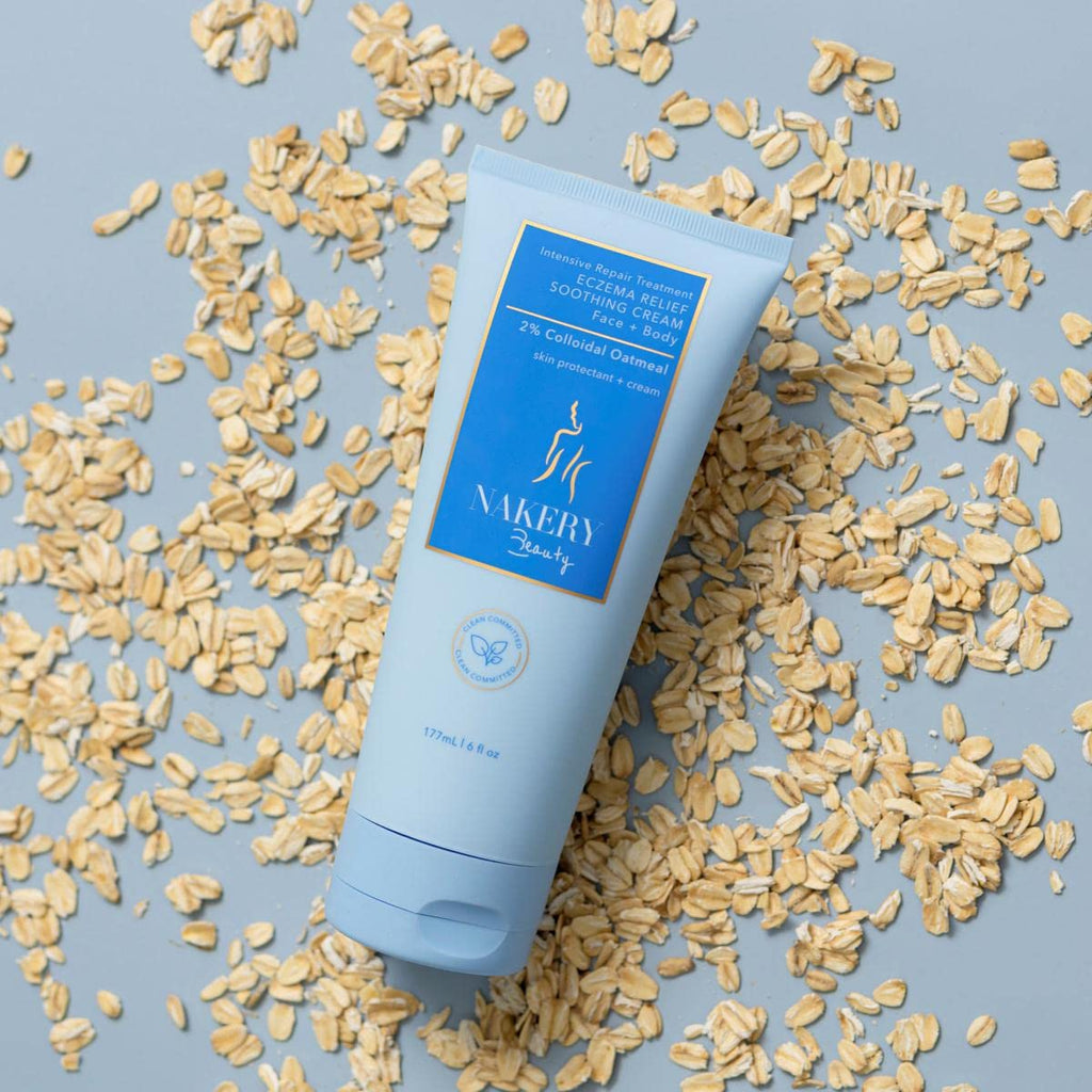 Nakery Intensive Repair Treatment Eczema Relief Soothing Cream for Face & Body | 2% Colloidal Oatmeal | Immediate Relief