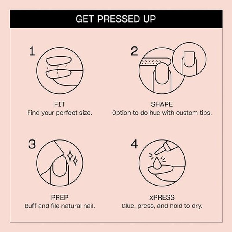 OPI Nail Lacquer & Press-On Nails Bundle - Put It In Neutral | 24 Count Sheer Soft Short Round Nails with Glue