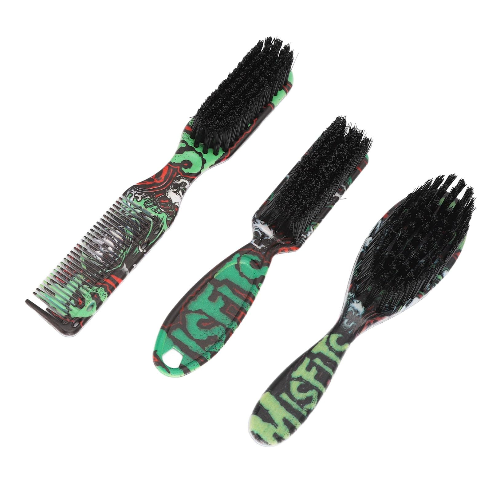3pcs Men Beard Brush Set Professional Home Nylon Hair Oil Head Styling Brush Neck Dust Brush Comb