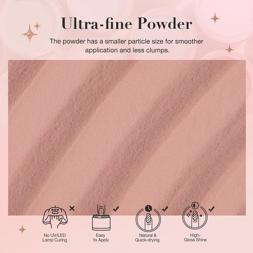 AZUREBEAUTY Dip Powder Nail Kit - 6 Shimmery Nude Colors for DIY French Manicure | No Lamp Needed
