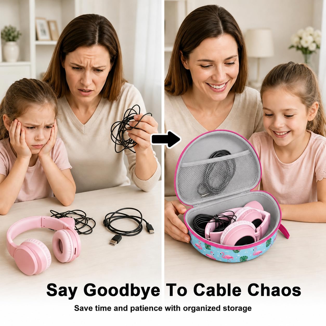PAIYULE Kids Headphone Case for Riwbox CT-7S/CT-7, for iClever IC-HS01