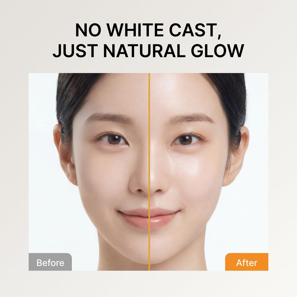 Sunscreen for Face SPF 50: Korean Daily Facial Moisturizer Sun Protector with Centella Heartleaf & Vitamin E - Lightweight Formula No White Cast & Water Resitant (1.69 Fl Oz (Pack of 1))