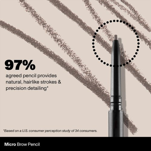 Morphe Micro Dual Eyebrow Pencil - Ultra-Precise Dual-Ended Brow Tool - Long-Lasting, Smooth Formula - Java (0.003 oz)
