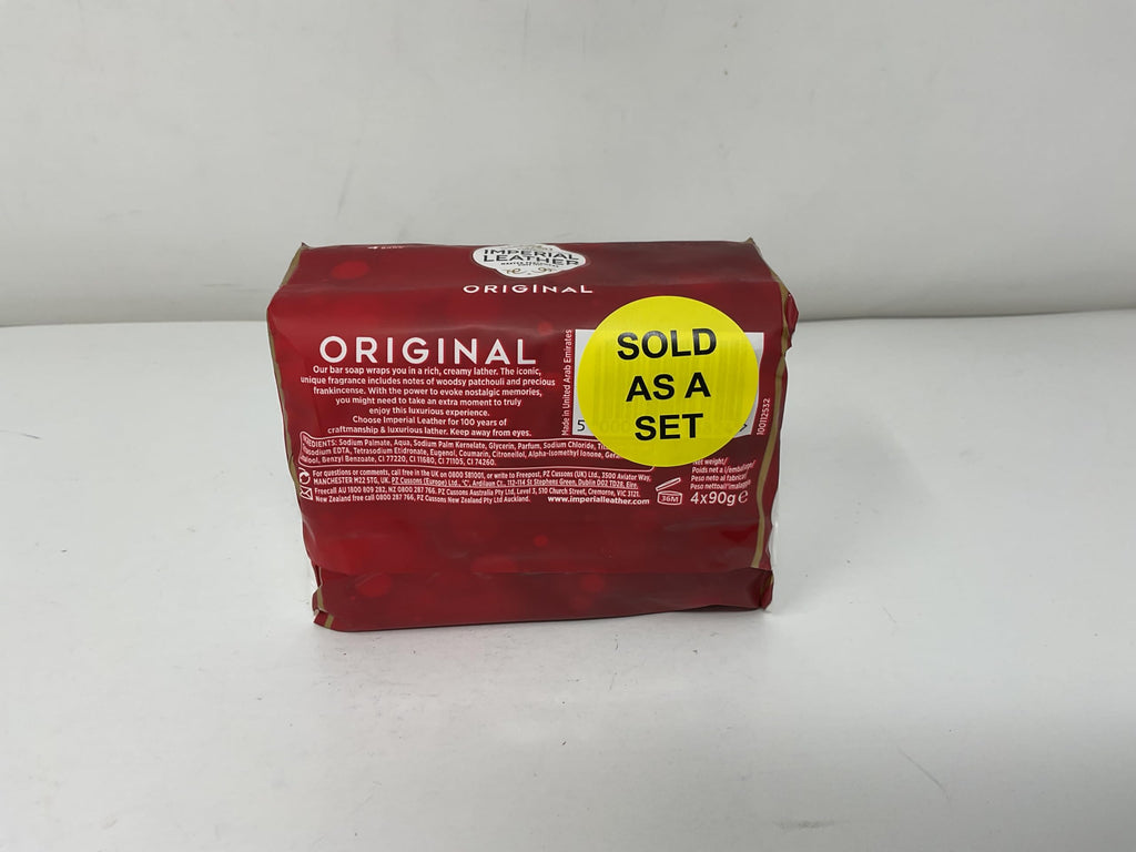 Cussons Imperial Leather Original Bar Soap - 4 Pack