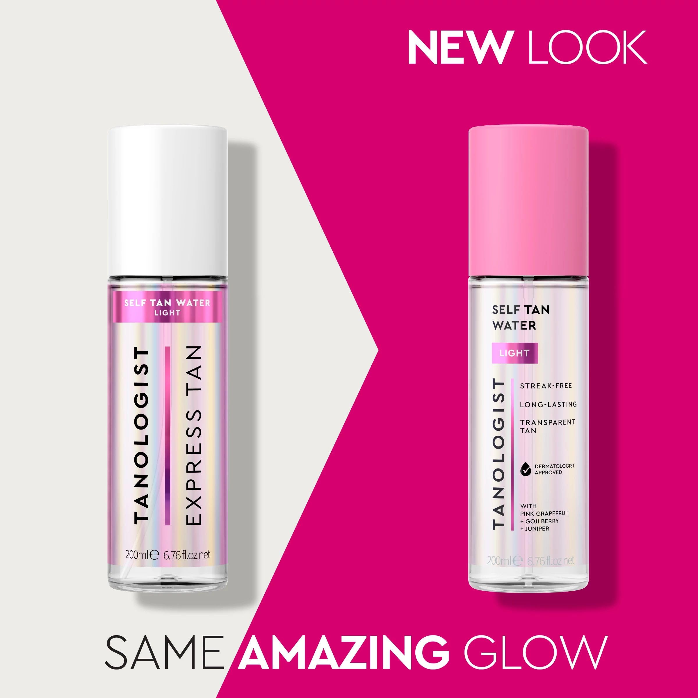 Tanologist Light Self Tan Water, Clear Tanning Water, Self Tanner Spray, Streak-Free Tanning Mist, Natural Bronzing, No Fake Tan Smell, Long Lasting, Clean Ingredients, 6.76 fl. oz/200 ml Bottle
