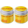 Handmade Heroes Turmeric & Vitamin C Lip Scrub Set – 2 Pack Natural Vegan Sugar Polish Lip Exfoliator - Brightening & Conditioning for Dark, Dry, Chapped Lips