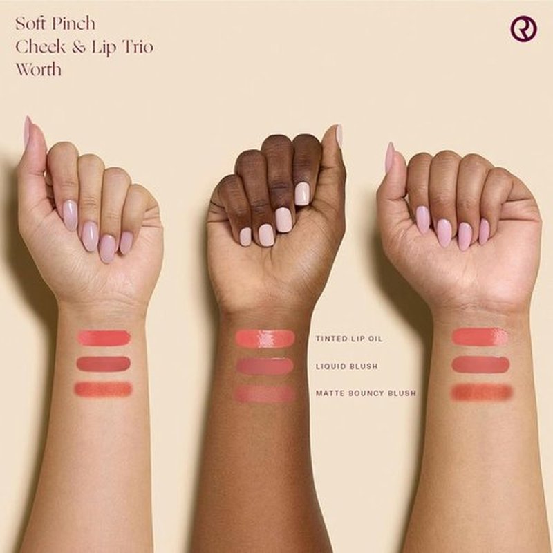 Rare Beauty Soft Pinch Cheek & Lip Trio - Mini Matte Blush & Tinted Lip Oil Set