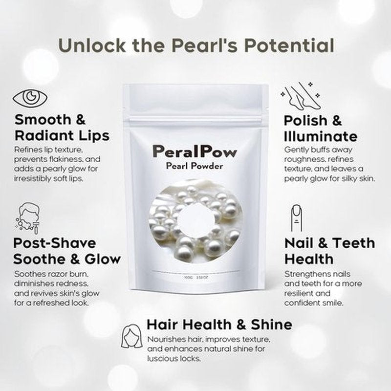 Peralpow Pearl Powder Organic, 100g 100% Natural DIY Skincare, Anti-Aging, Minimizes Pores, Soothes (3.52oz)